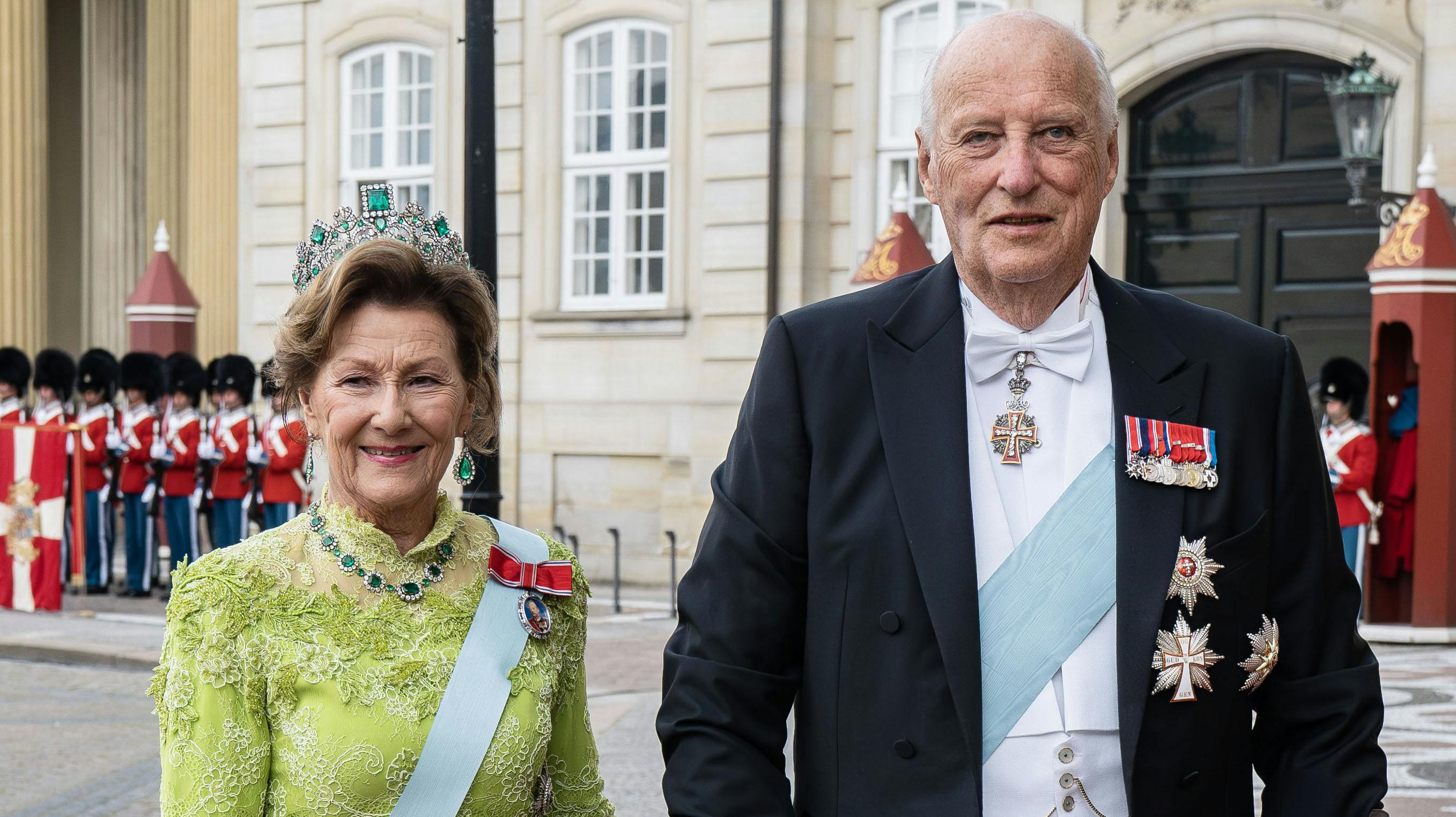 Dronning Sonja og kong Harald. 