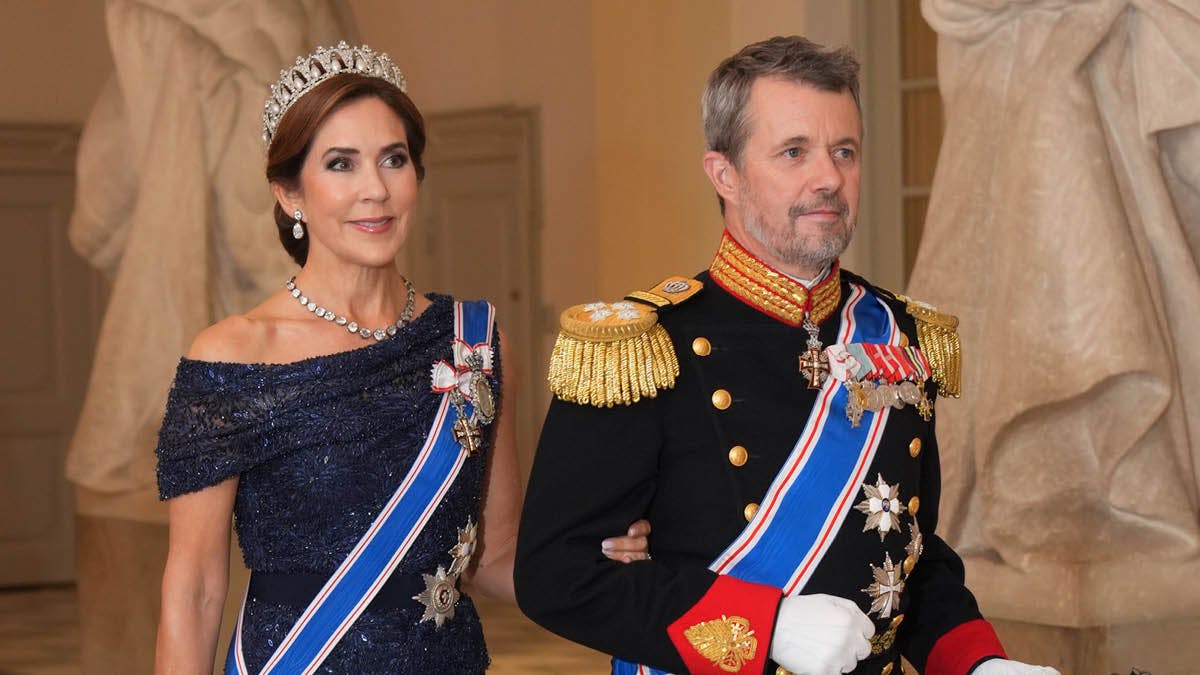 Dronning Mary og kong Frederik.