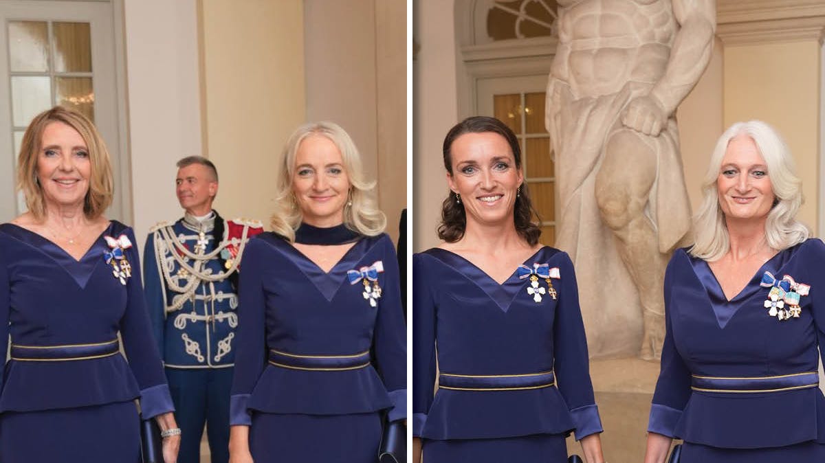Henriette Ellermann-Kingombe - privatsekretær for dronning Mary, og kommunikationschef Lene Balleby samt personale- og driftschef Pernille Flarup og juridisk chef Anne Berg Mansfeld-Giese