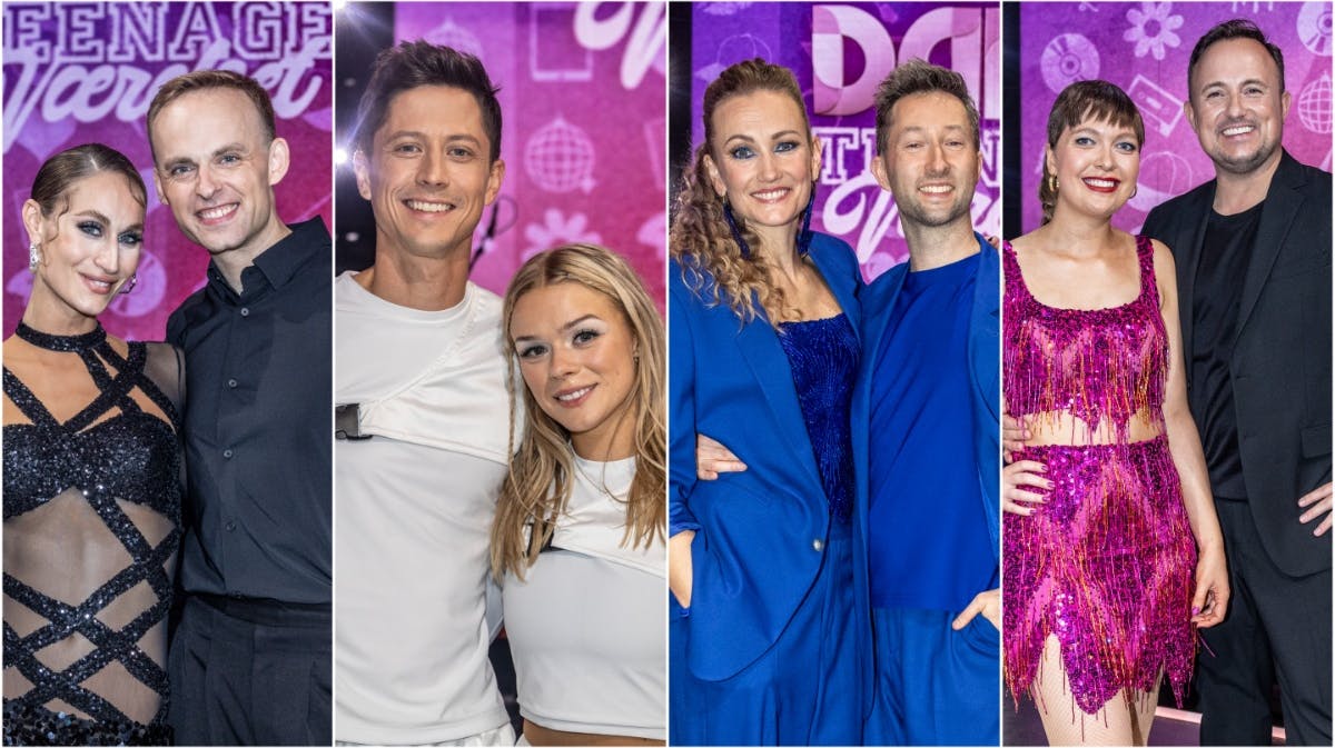 May og Mads, Rasmus og Asta, Sara og Damian, Rachel og Thomas 