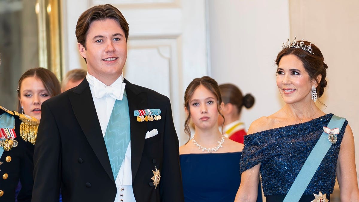 Kronprins Christian og dronning Mary