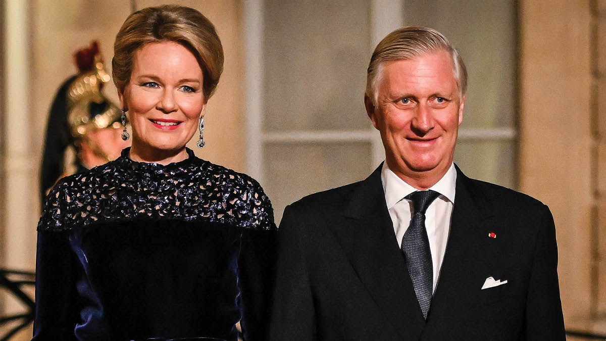 Dronning Mathilde og kong Philippe.