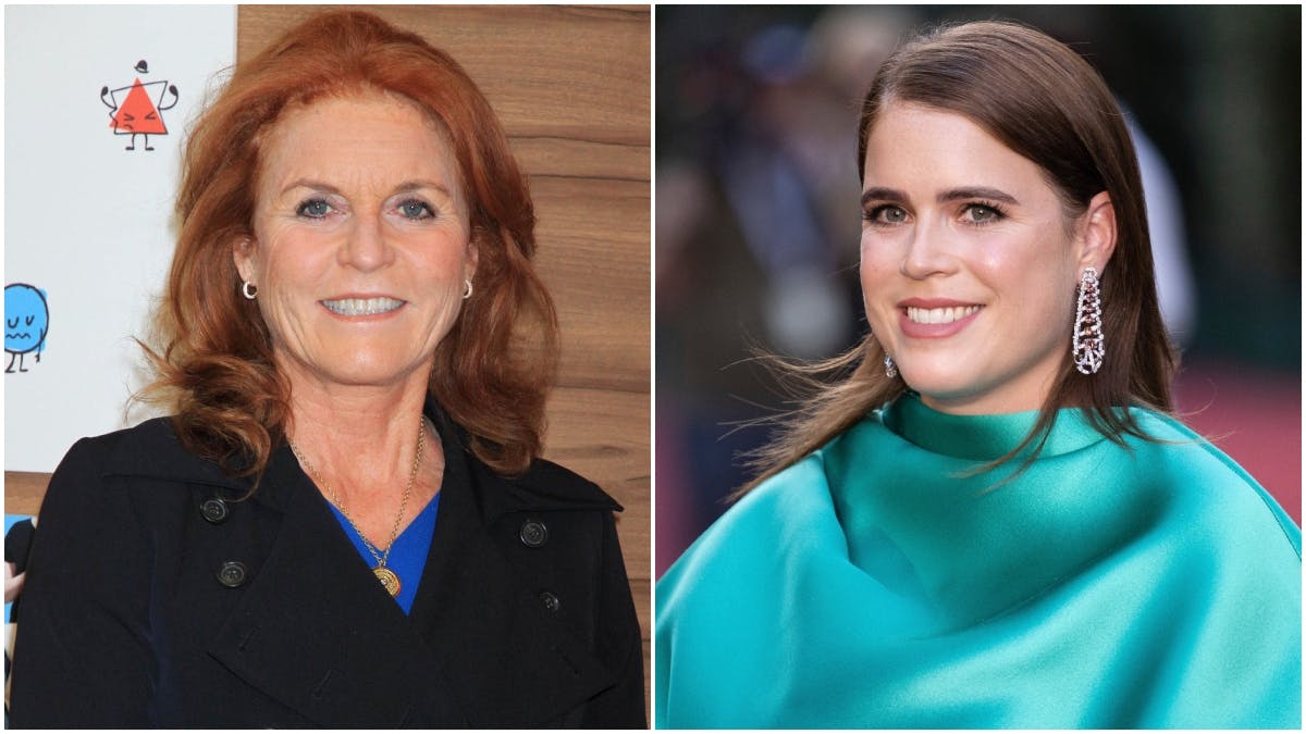 Hertuginde Sarah Ferguson og prinsesse Eugenie