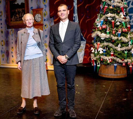 Dronning Margrethe og Peter Bo Bendixen.