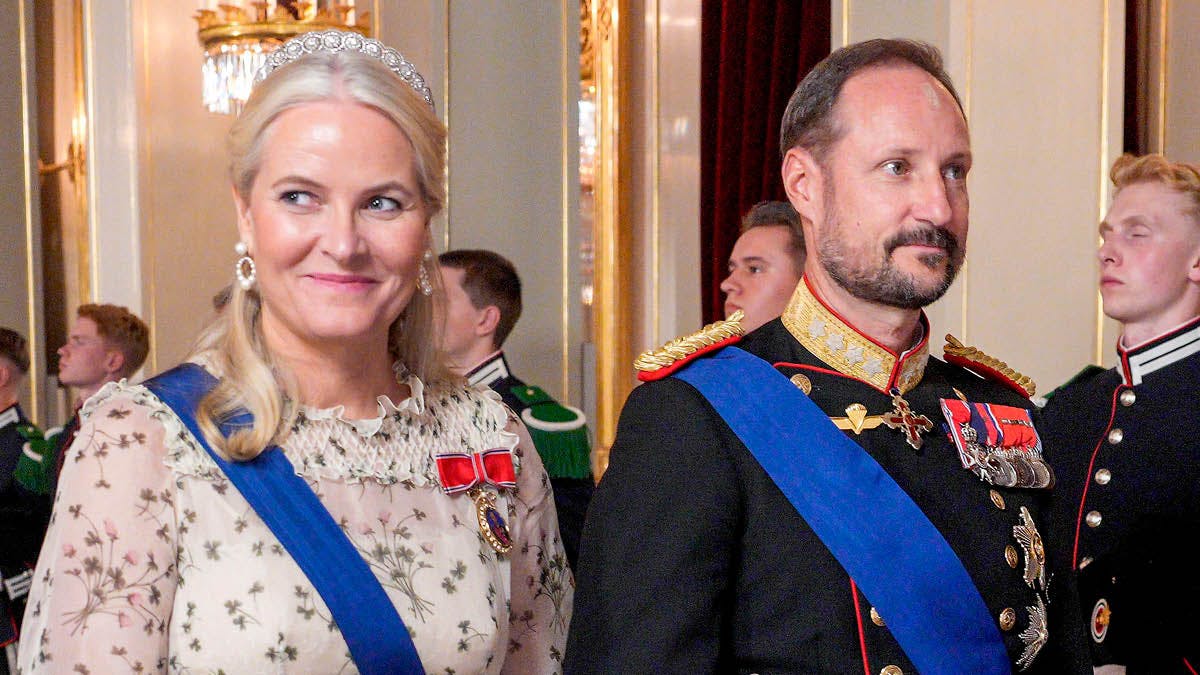 Kronprinsesse Mette-Marit og kronprins Haakon. 