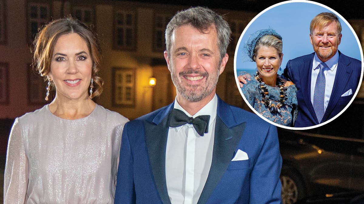Kong Frederik og dronning Mary samt Hollands dronning Maxima og kong Willem-Alexander.