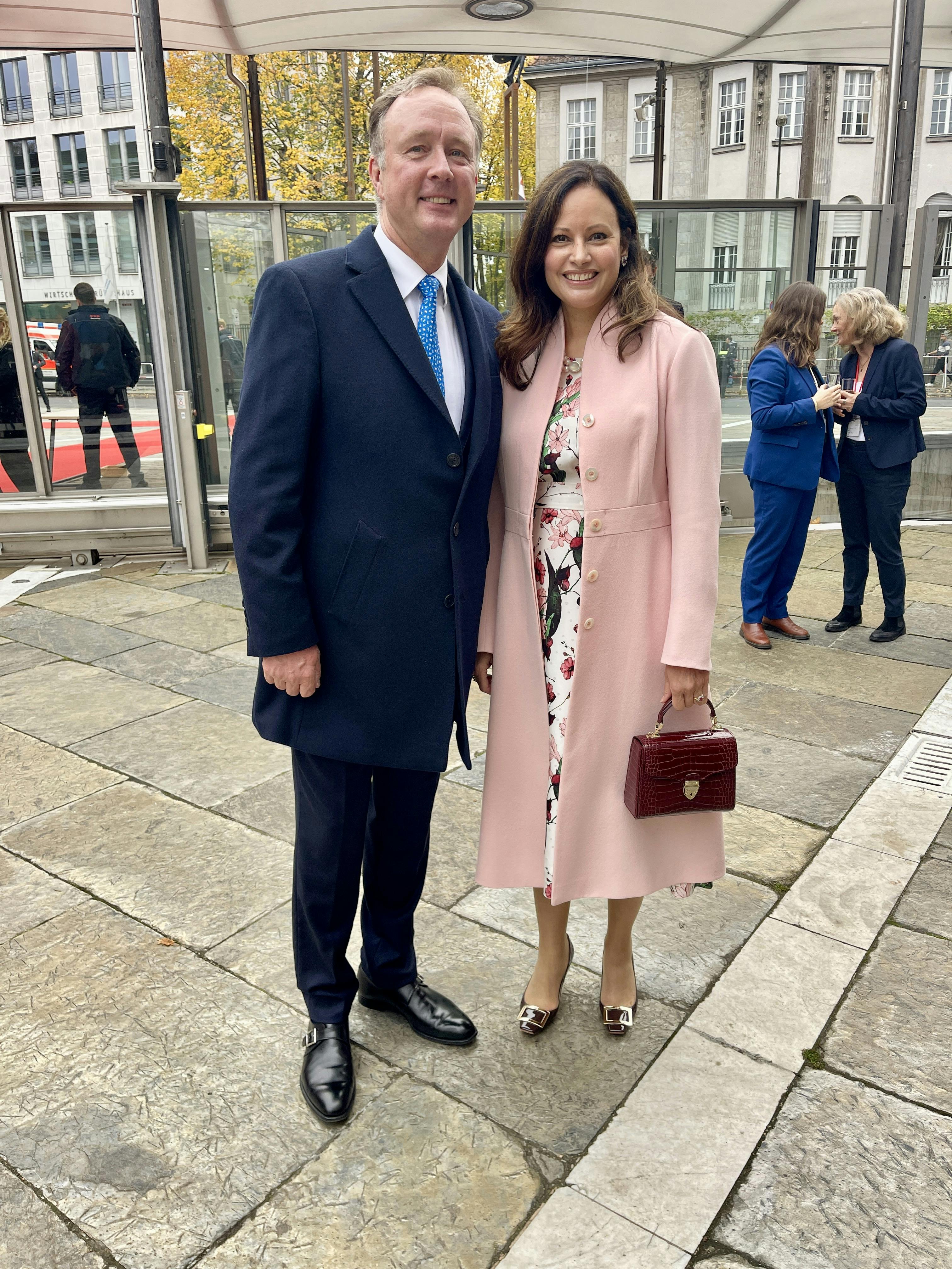 Prins Gustav og Prinsesse Carina i Berlin forud for fejringen.