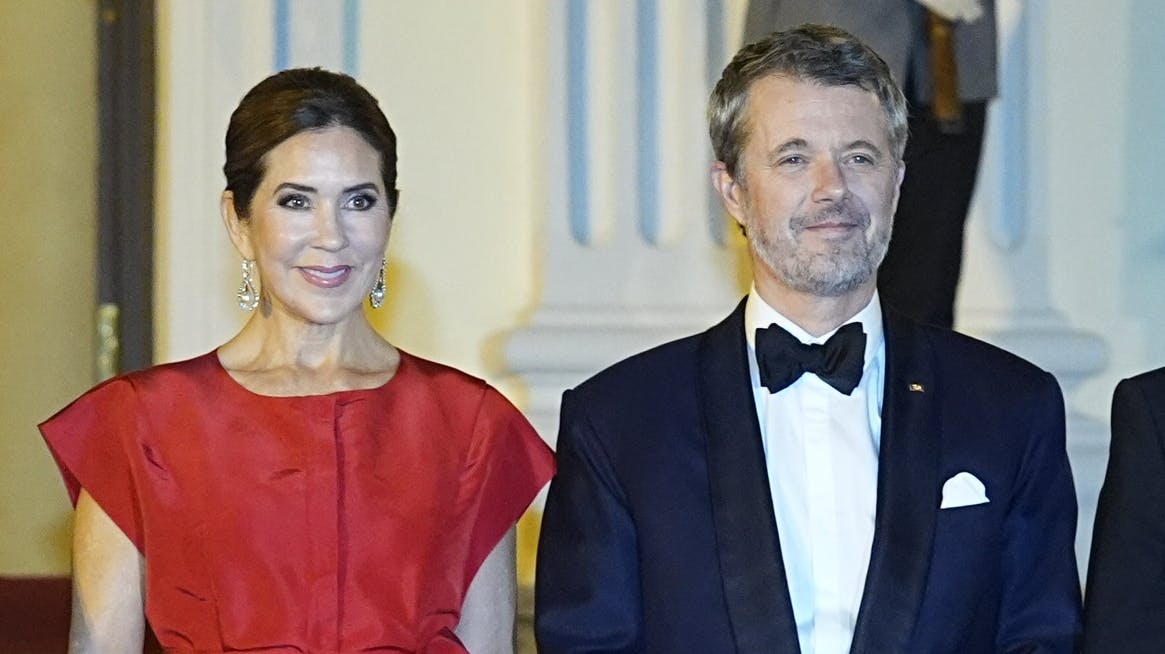 Dronning Mary og kong Frederik.