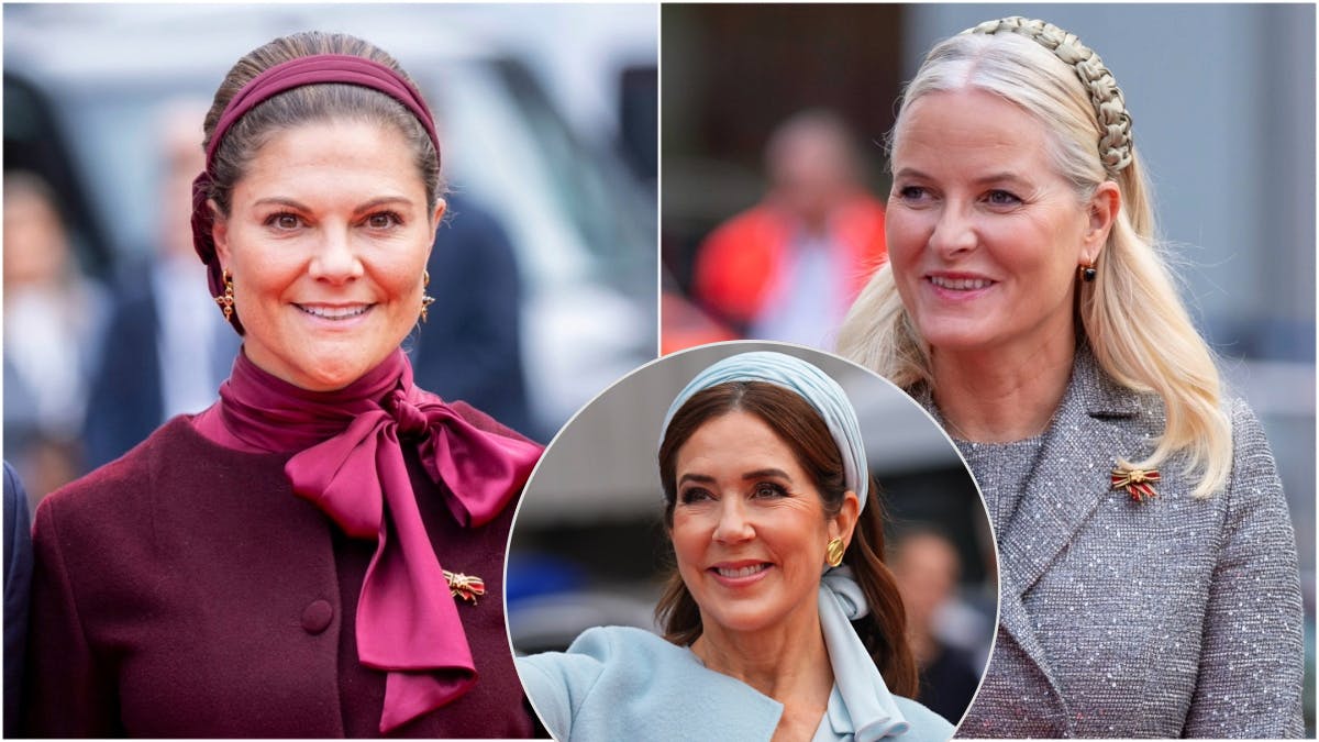 Kronprinsesse Victoria, dronning Mary og kronprinsesse Mette-Marit til jubilæet i Berlin.