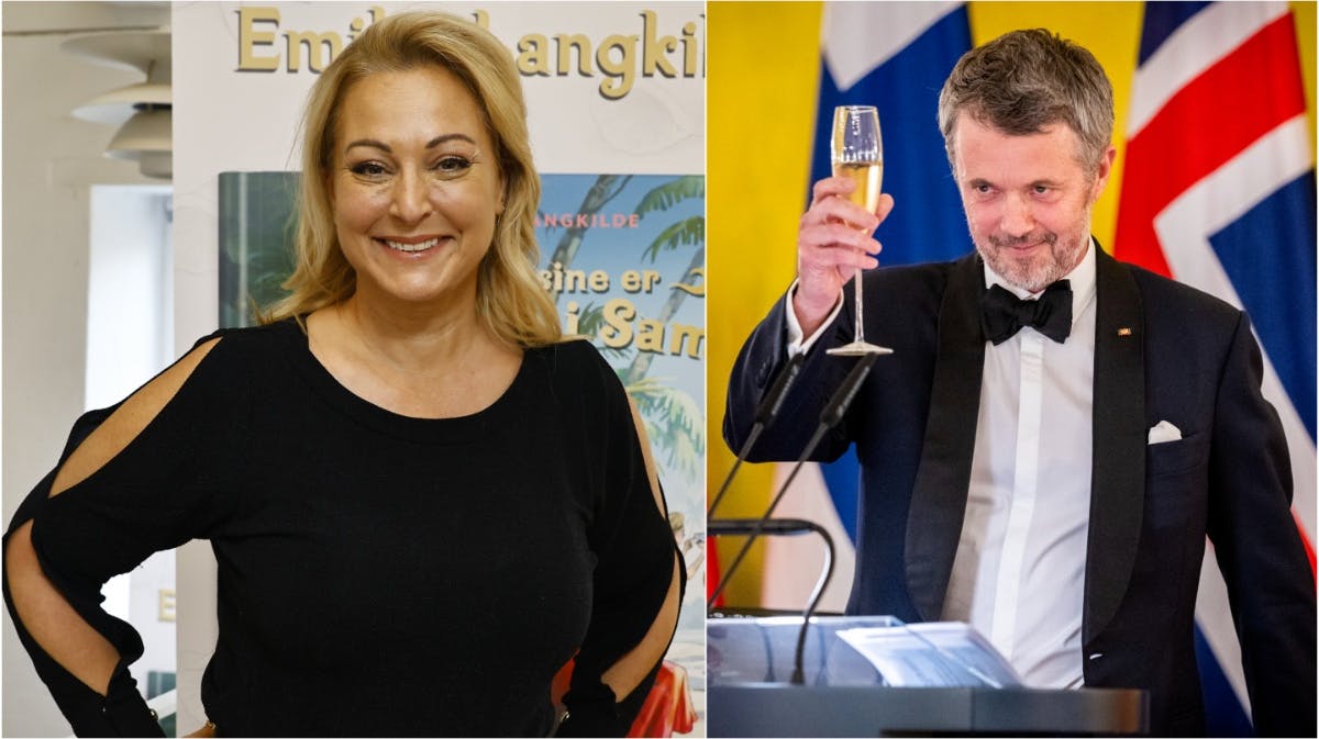 Stéphanie Surrugue og kong Frederik.