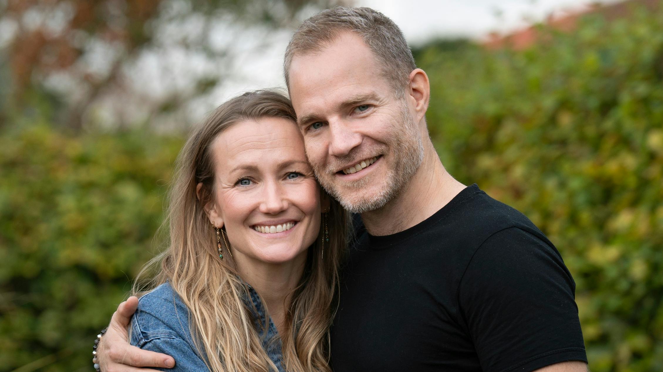 Sara Lygum og ægtemanden Jonas.