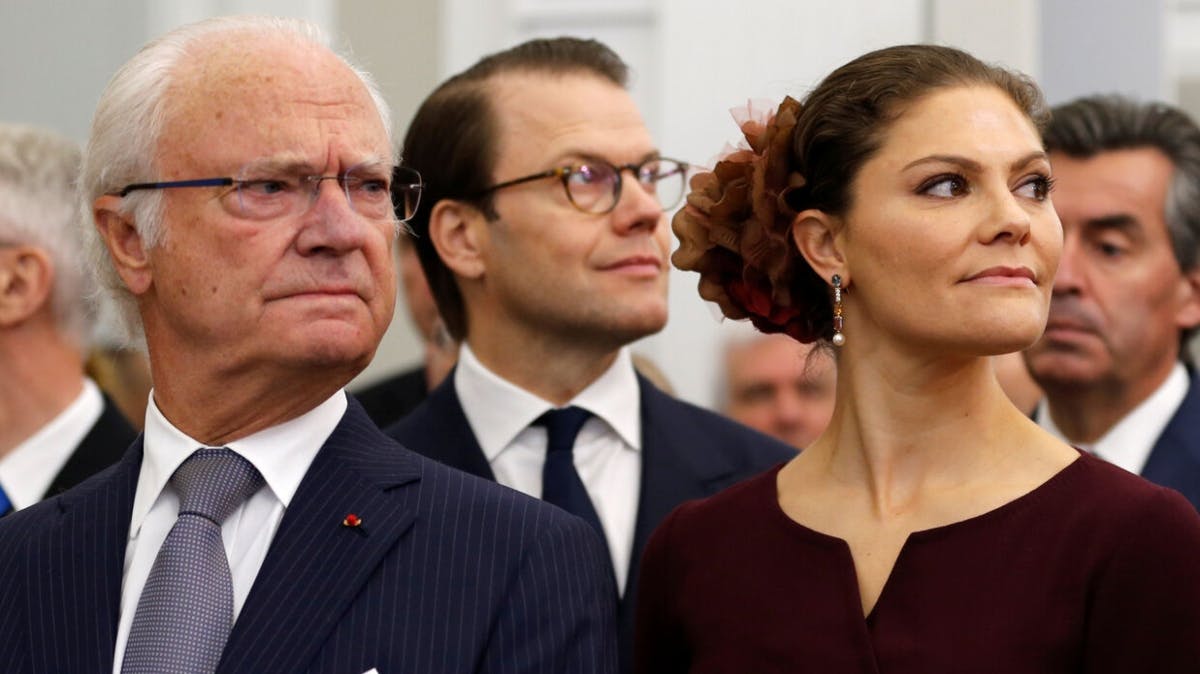 Kong Carl Gustaf og kronprinsesse Victoria