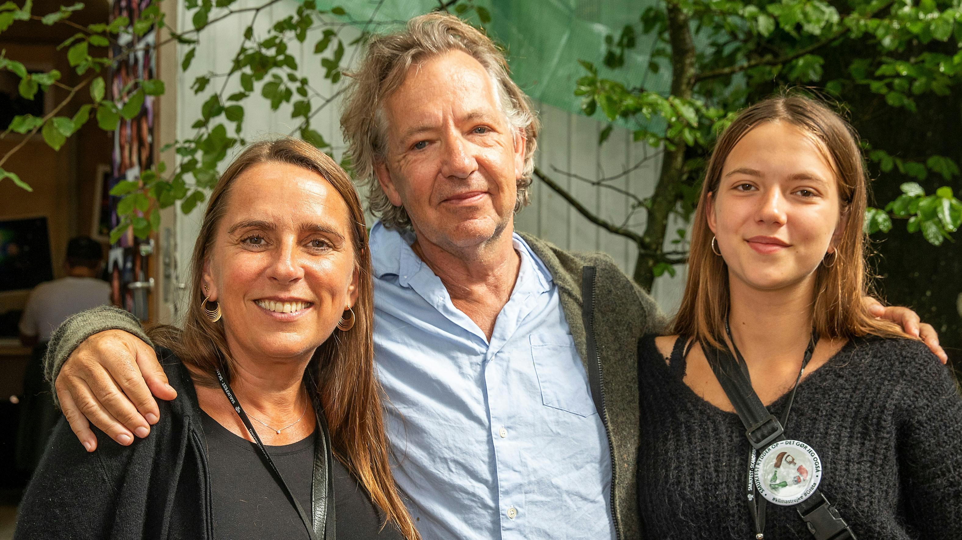 Anne Hjernøe, Jens Folmer Jepsen og datteren Camille.