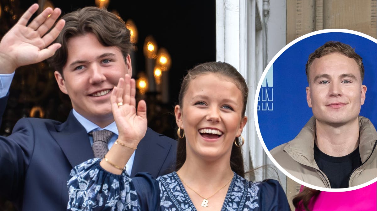 Kronprins Christian, prinsesse Isabella og Thor Farlov.