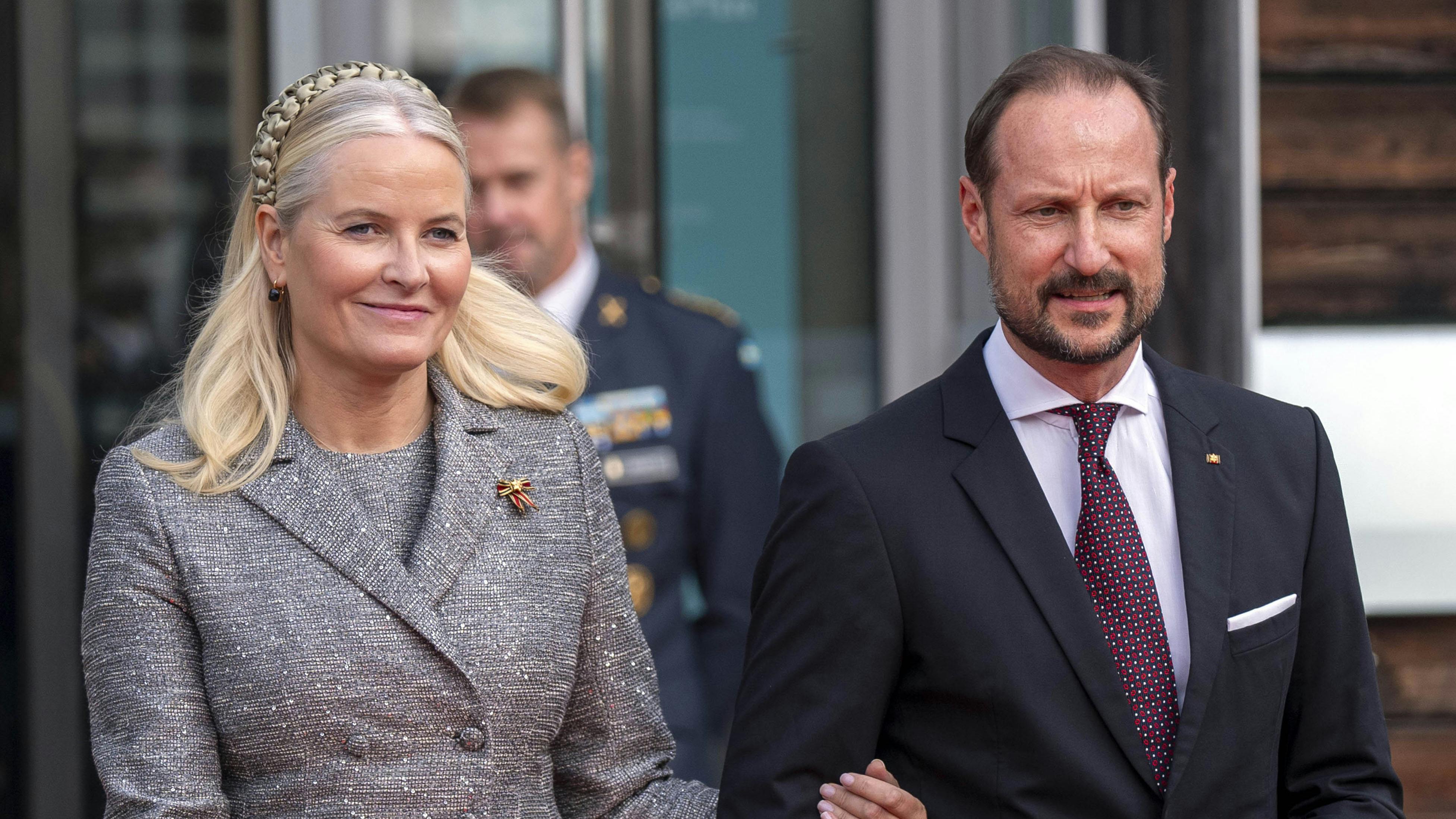 Kronprinsesse Mette-Marit og kronprins Haakon.&nbsp;