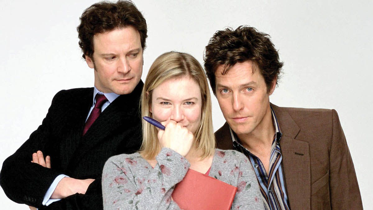 Colin Firth, Renée Zellweger og Hugh Grant.