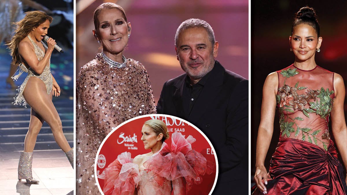 Jennifer Lopez, Celine Dion og Elie Saab, Halle Berry.