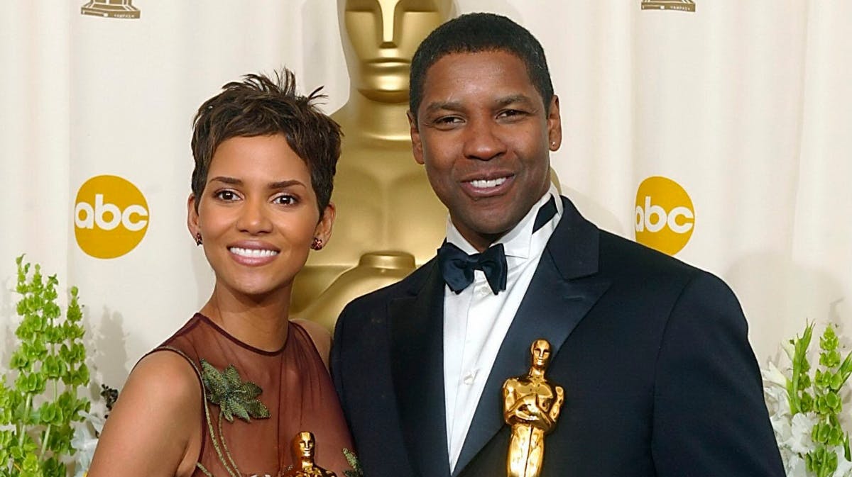 Halle Berry og Denzel Washington i 2002. 