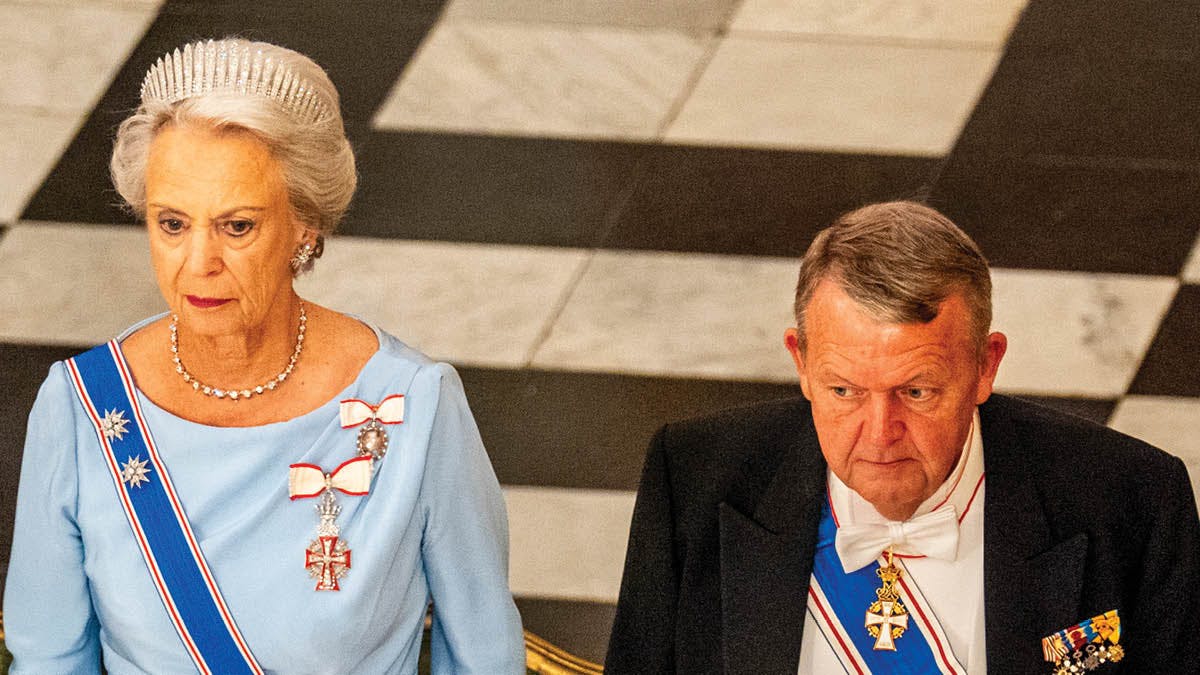 Prinsesse Benedikte og Lars Løkke Rasmussen til gallataffel på Christiansborg Slot i anledning af statsbesøg fra Island oktober 2024.