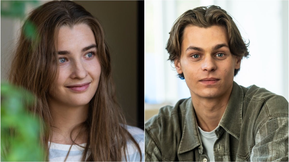 Amaryllis August og Albert Rudbeck Lindhardt i "Familier som vores". 