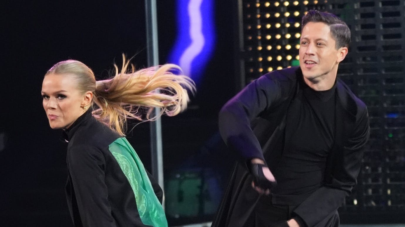 Asta og Rasmus i "Vild med dans"-finalen. 