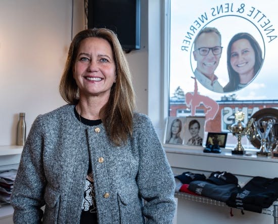 Anette Werner på danseskolen.