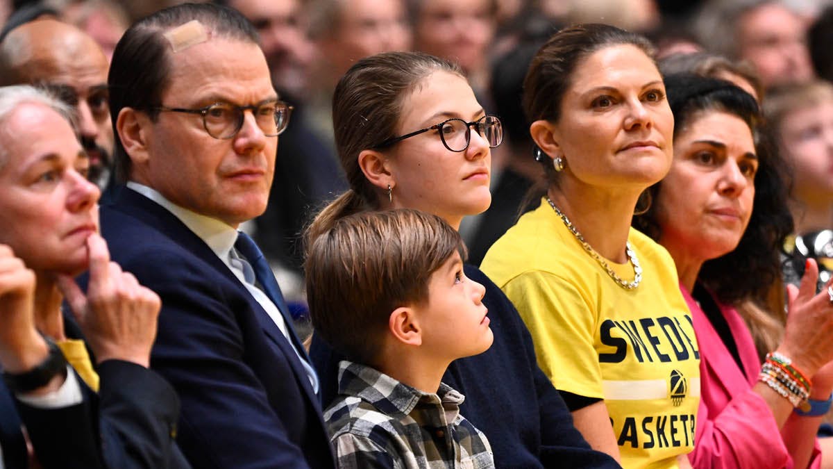 Prins Daniel, prins Oscar, prinsesse Estelle og kronprinsesse Victoria. 