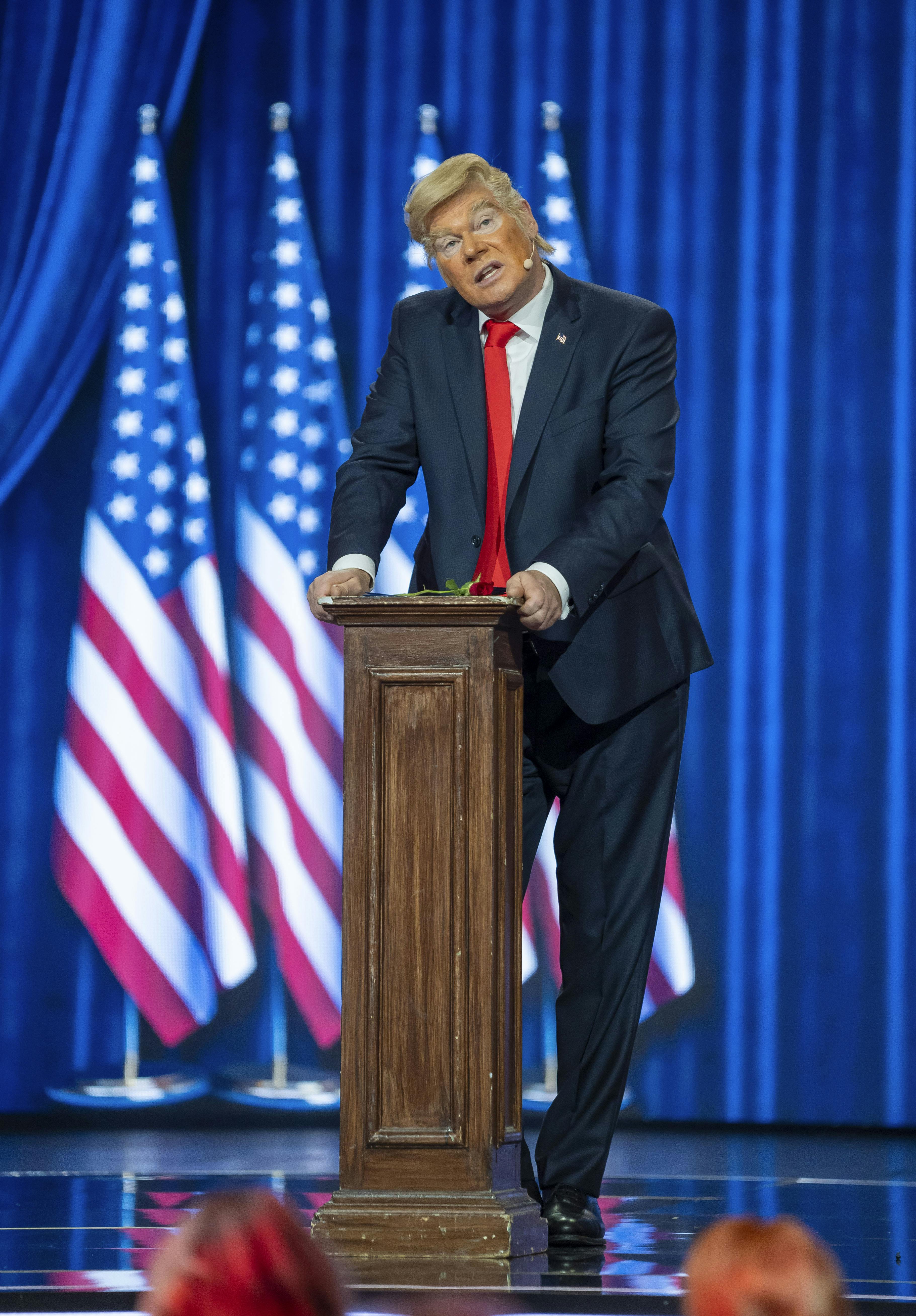 Andreas Bo som Donald Trump i "Året der gak".