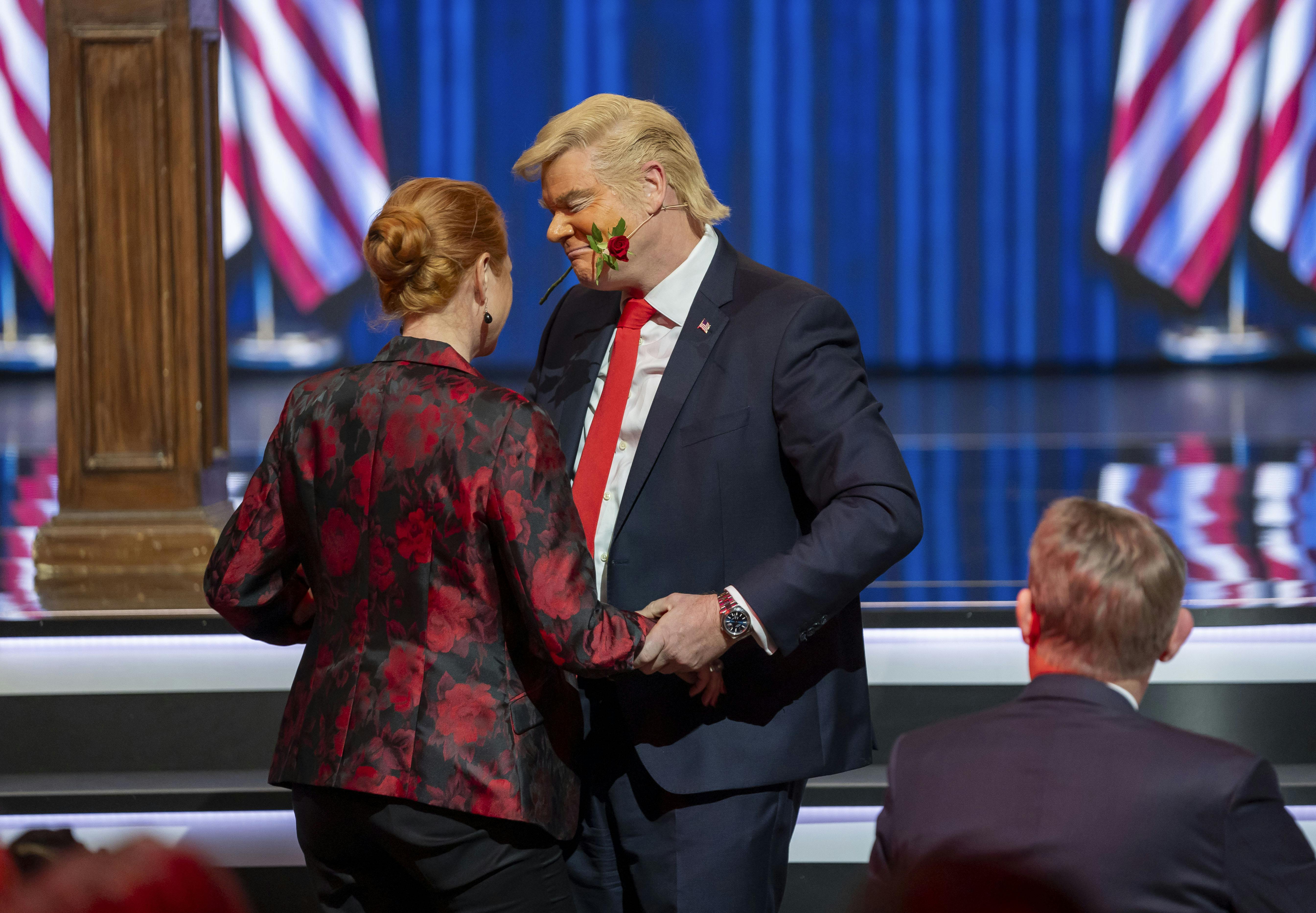 Andreas Bo og Inger Støjberg danser.