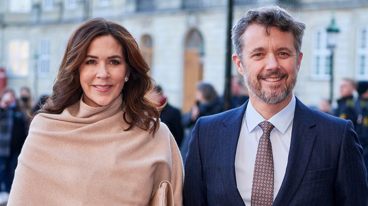 Dronning Mary og kong Frederik.