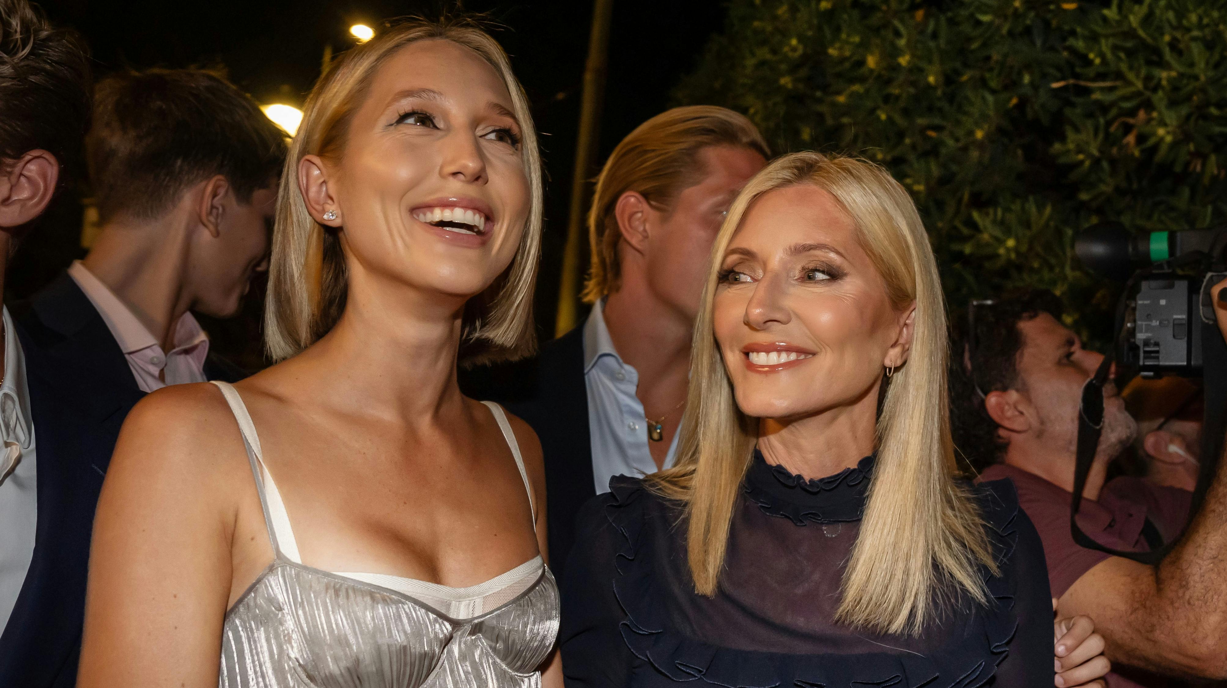 Prinsesse Maria-Olympia og kronprinsesse Marie-Chantal. 