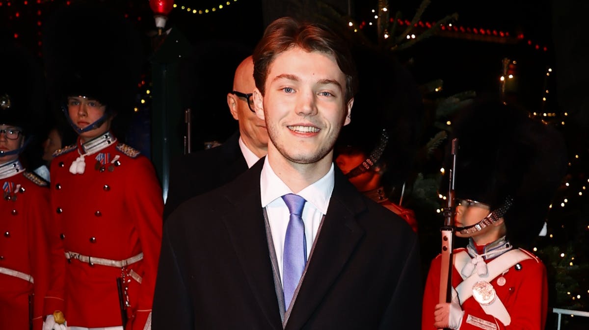 Grev Felix ved ankomsten i Tivoli lørdag.