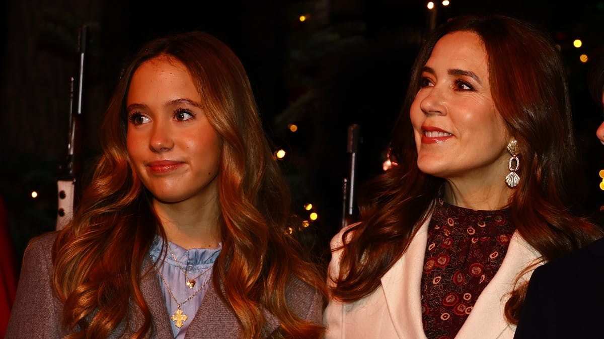 Prinsesse Josephine og dronning Mary i Tivoli lørdag aften. 