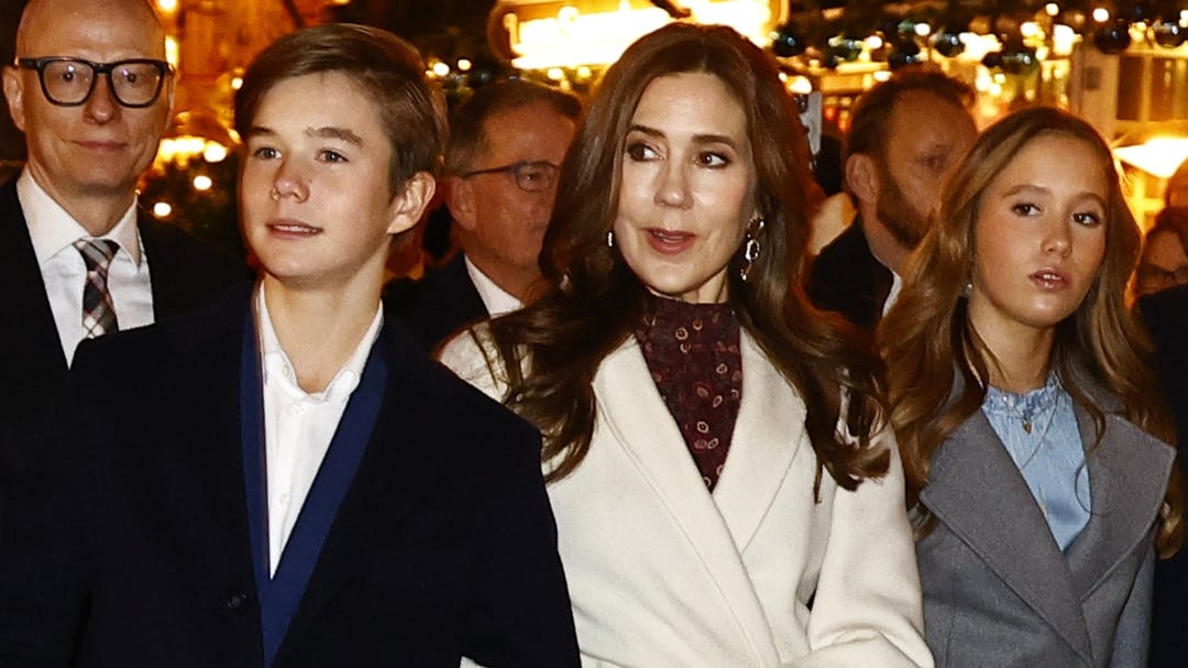 Prins Vincent, dronning Mary og prinsesse Josephine.