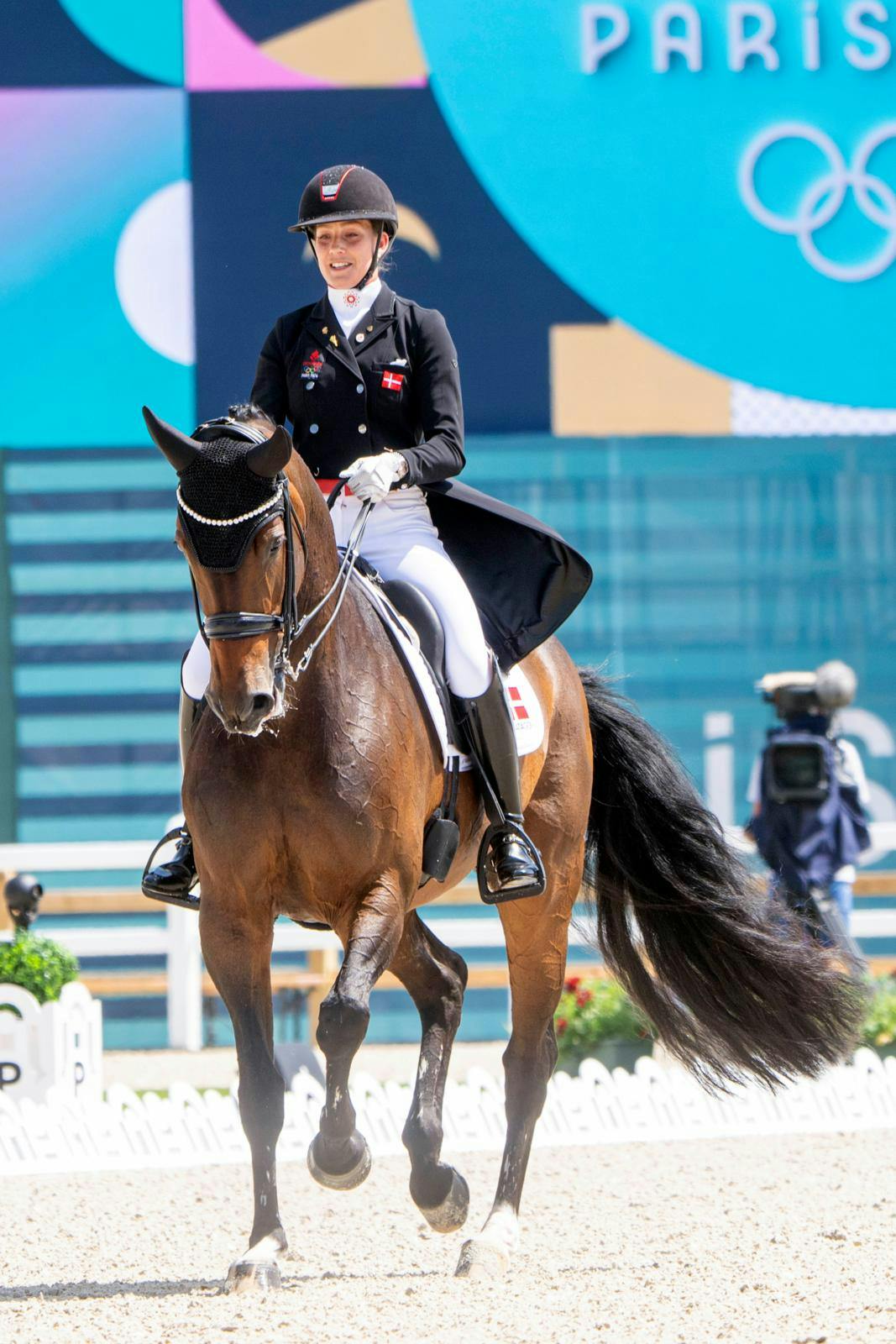 Cathrine Laudrup-Dufour og Freestyle ved OL i Paris.