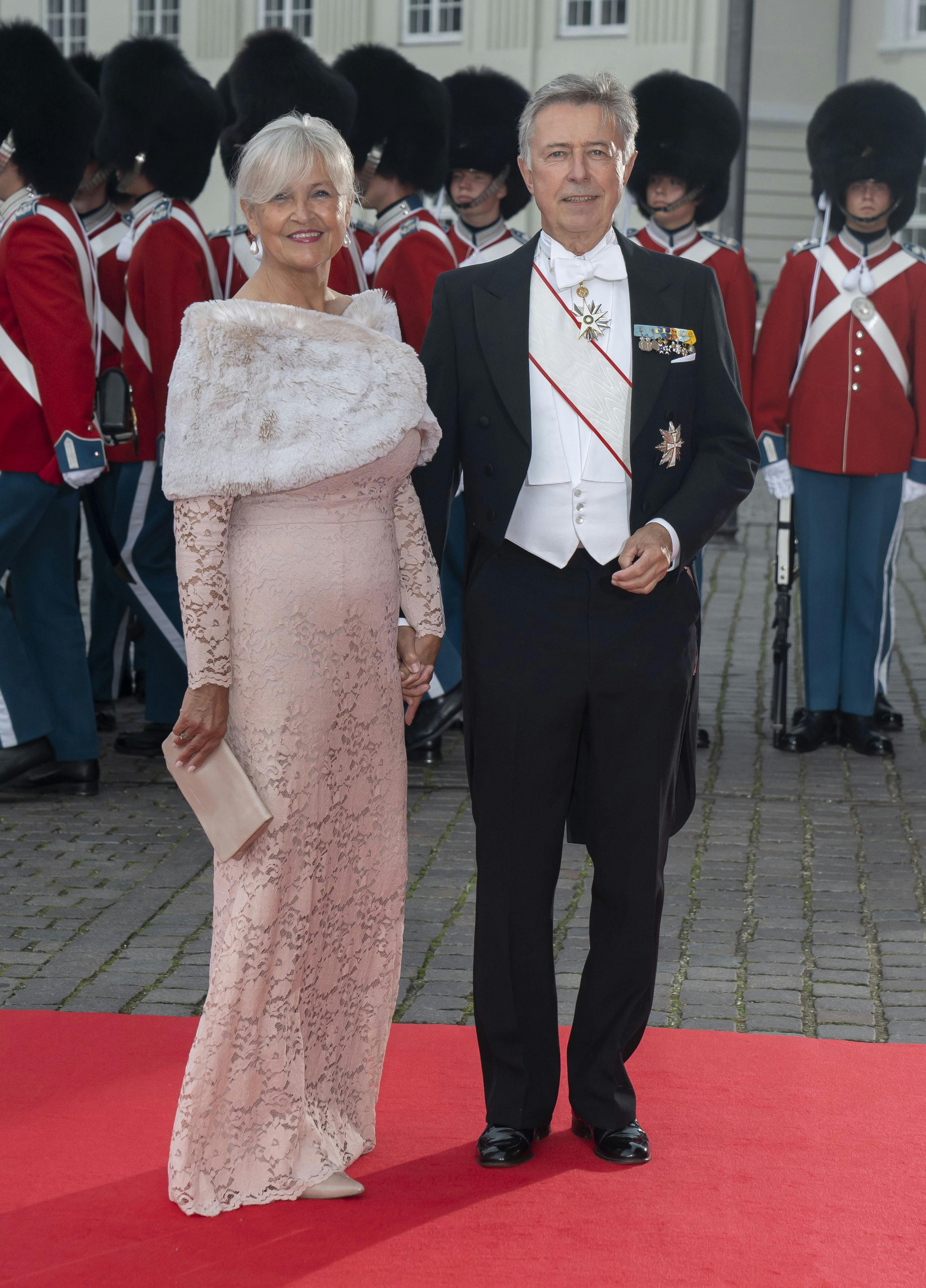 Ove Ullerup og hustruen Bodil Mørkøv Ullerup var naturligvis med, da dronning Margrethe i 2022 fejrede 50-års Regeringsjubilæum.