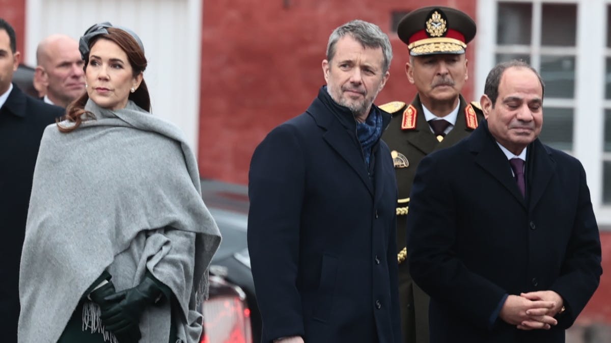 Kongeparret og præsidenten besøgte Kastellet