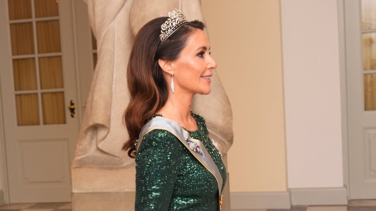 Prinsesse Marie på Christiansborg Slot fredag aften.