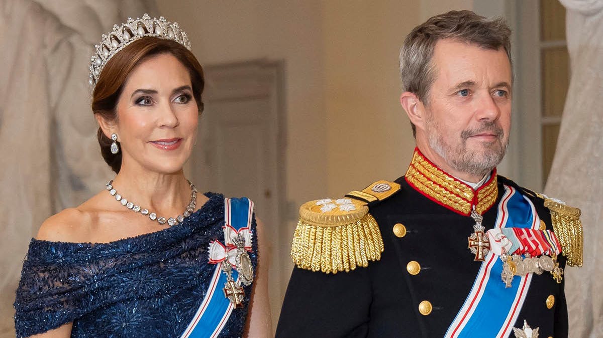 Dronning Mary og kong Frederik.