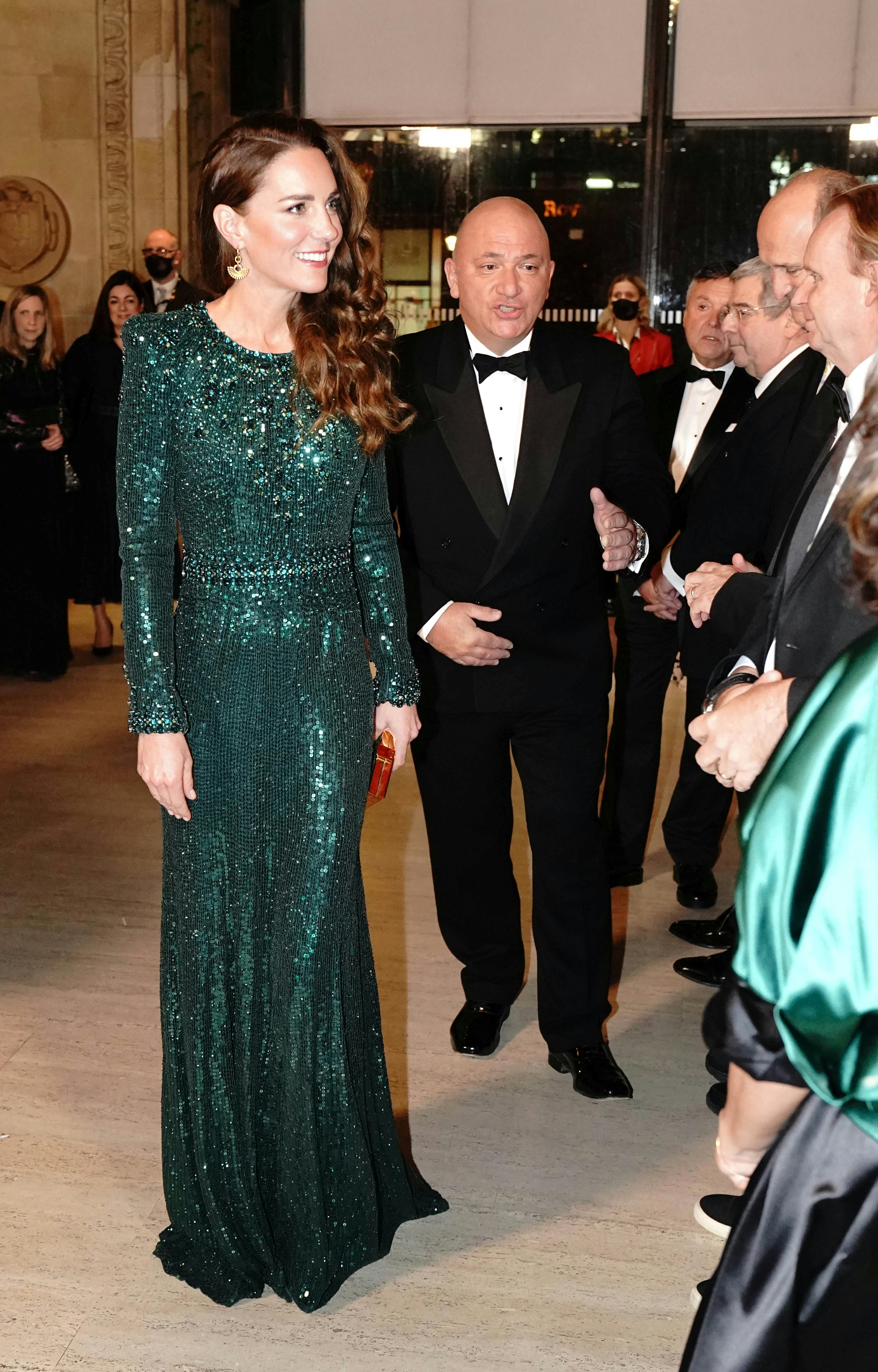 Britain's Catherine, Duchess of Cambridge, arrives for the Royal Variety Performance at the Royal Albert Hall, London, Britain November 18, 2021. Jonathan Brady/Pool via REUTERS