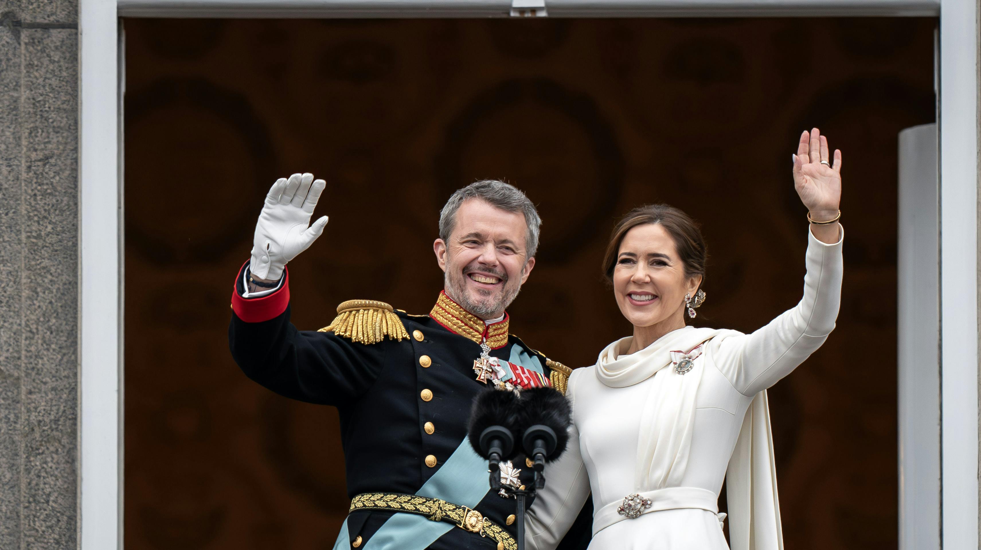 Kong Frederik og dronning Mary ved tronskiftet. 