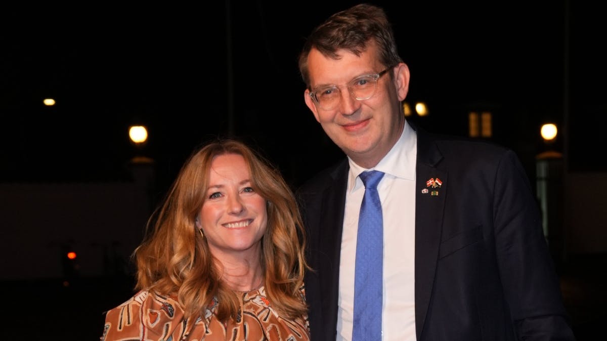 Troels Lund Poulsen og hustruen Anne