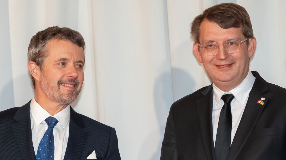 Kong Frederik og Troels Lund Poulsen. 
