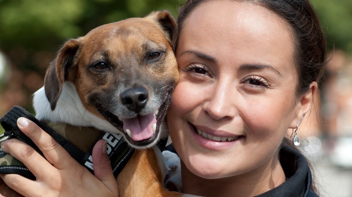 Julie Berthelsen med Balu.