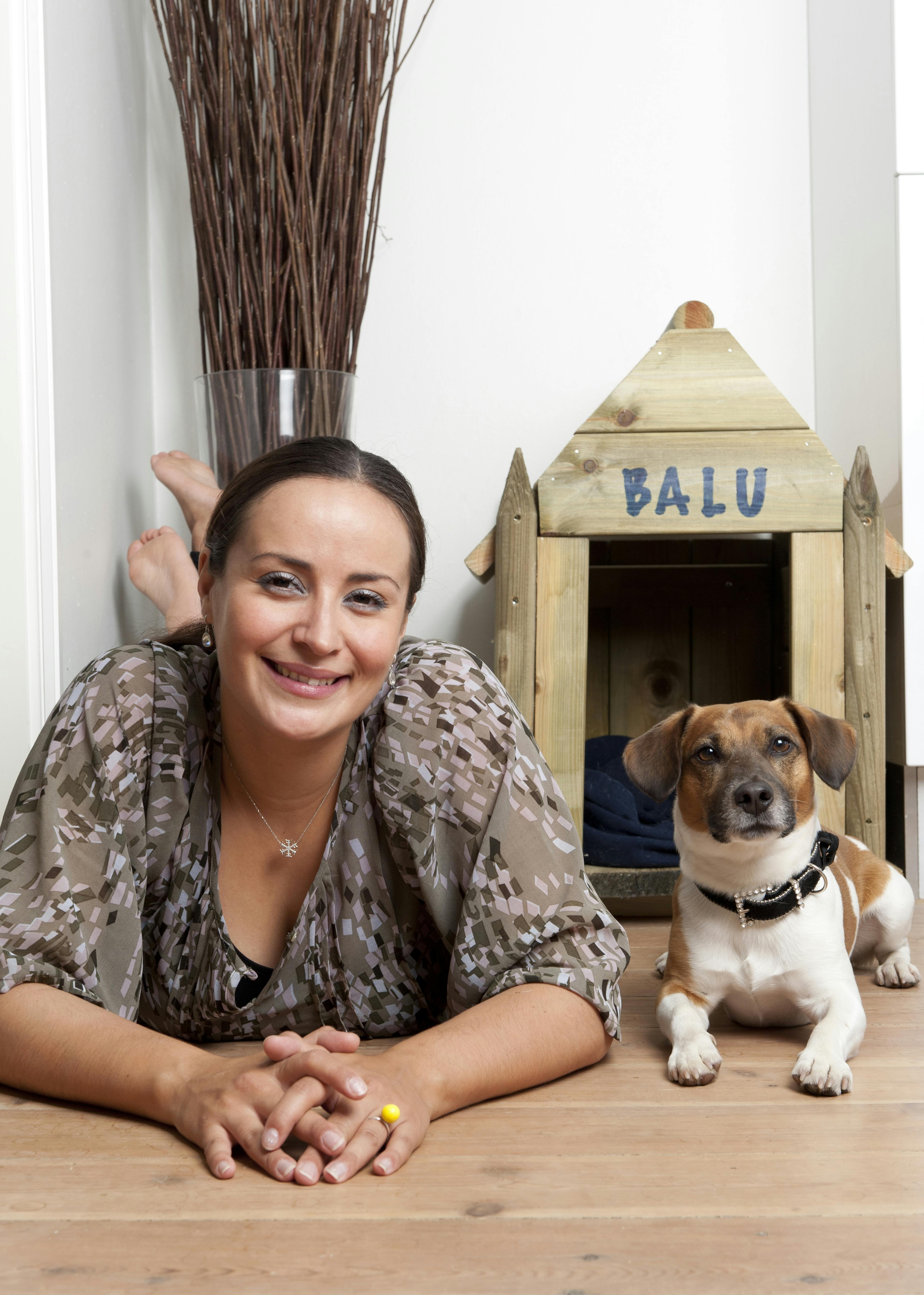 Julie Berthelsen med Balu.