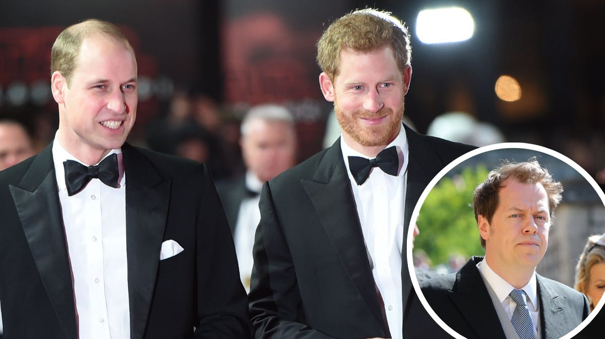 Prins William og prins Harry. Indsat foto af Tom Parker Bowles. 