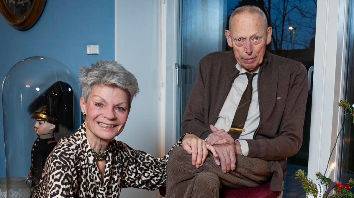 Grevinde Sussie sammen med greve Ingolf under interviewet. 