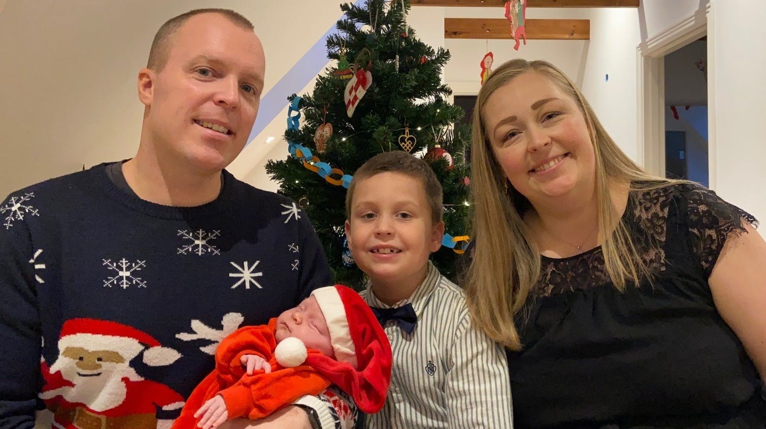 Jan og Janni Haarup Andersen med børnene Carl og Nanna.