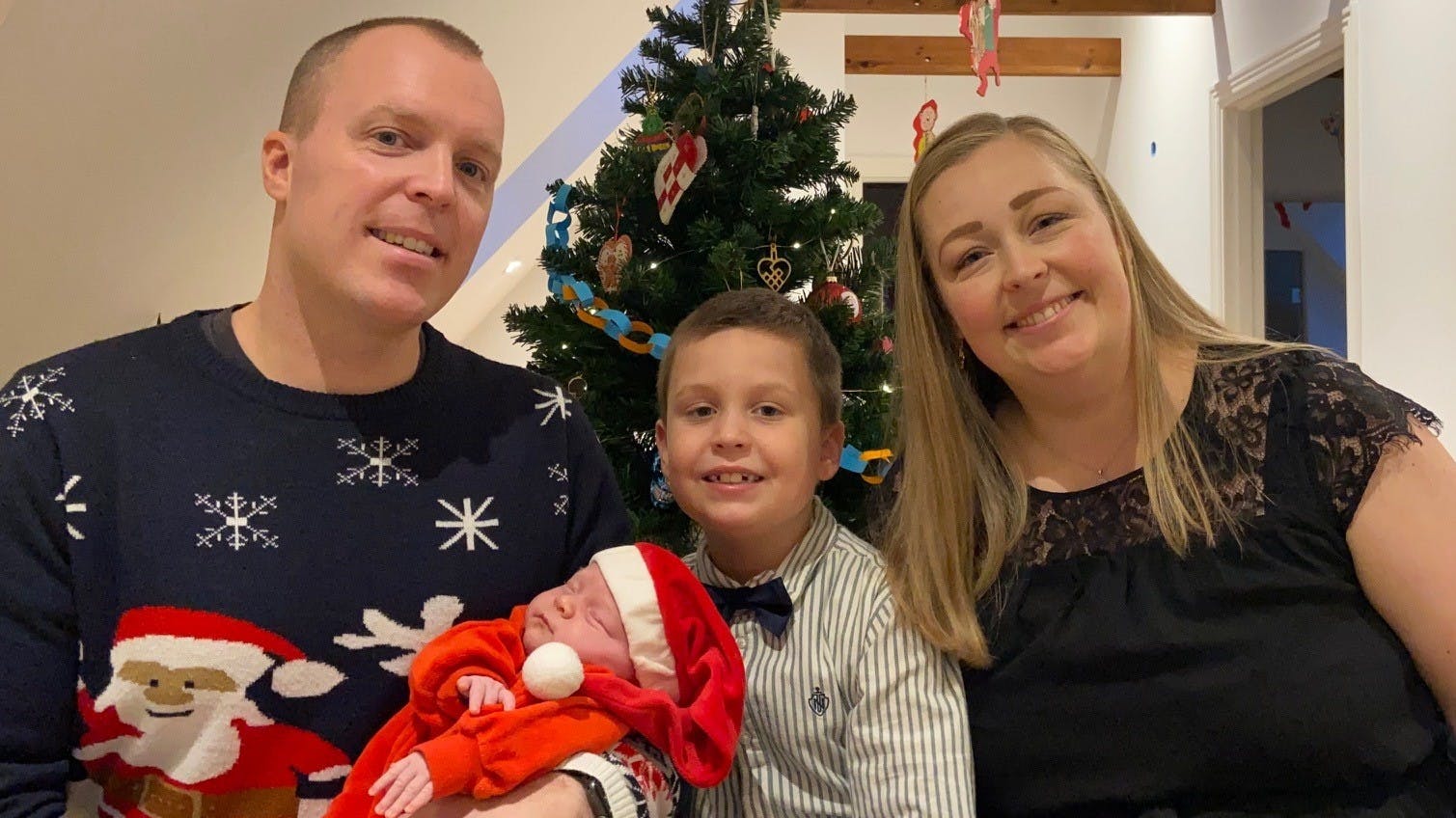 Jan og Janni Haarup Andersen med børnene Carl og Nanna.
