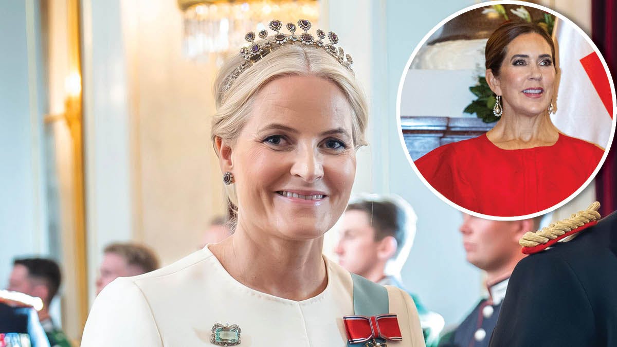 Kronprinsesse Mette-Marit og dronning Mary.